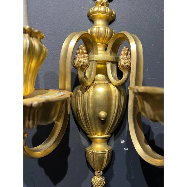 Metal 1920s Caldwell Gilt Bronze Sconces For Sale - Image 7 of 8