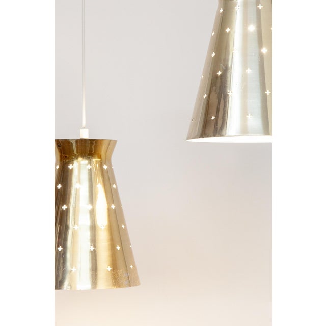 Perforated Pendants from Hillebrand Leuchten, Germany, 1950s, Set of 2 For Sale - Image 6 of 12