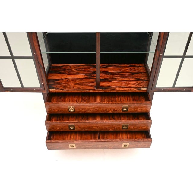 Vintage Scandinavian Display Cabinet by Torbjorn Afdal for Bruksbo, 1960s For Sale - Image 10 of 12