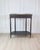 Wood Mid-19th Century Swedish Ebonized Console Table with Brass Gallery and Slate Top For Sale - Image 7 of 8