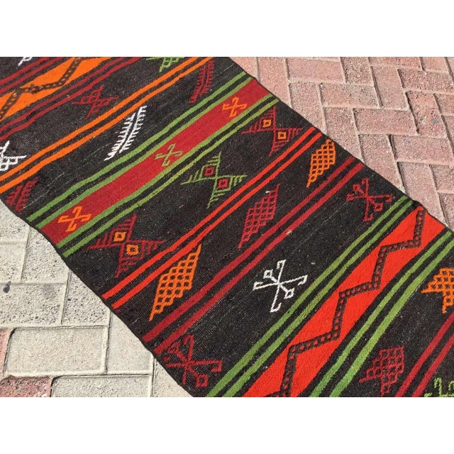 Vintage Turkish Kilim Runner - 31.5" X 112" For Sale - Image 4 of 10