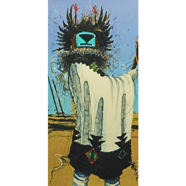 Impressionist Larry Fodor "Crow Mother Kachina St I" Hand Signed Original Lithograph For Sale - Image 3 of 6