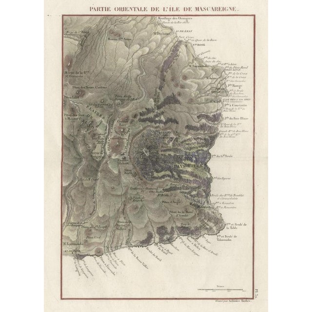 Map of Piton De La Fournaise, 1827 For Sale - Image 3 of 7