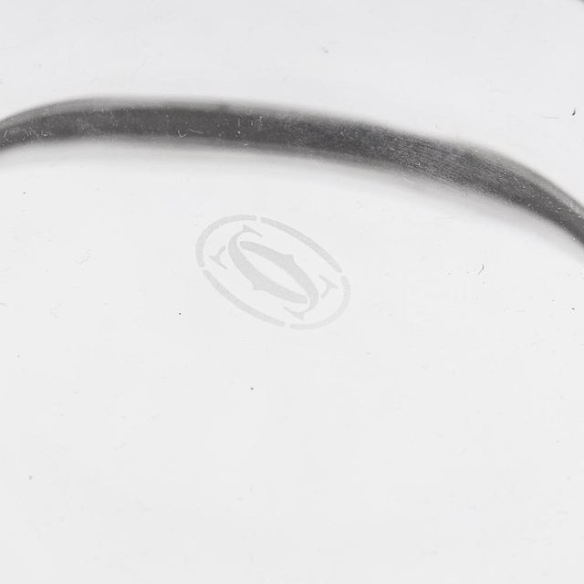 Silver & Glass Caviar Bowl & Serving Spoon Set from Cartier, 1990s, Set of 3 For Sale - Image 10 of 18