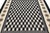 Ivory Contemporary Navajo Style Geometric Wool Area Rug – Optical Cubes in Charcoa For Sale - Image 8 of 9