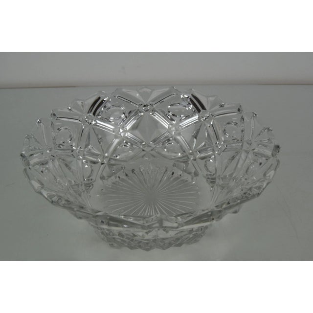 Mid-Century Crystal Glass Bowl, 191960s For Sale - Image 4 of 11