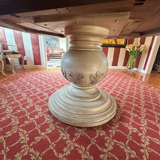 Mid-Century Modern Mid-Century Drexel Heritage Pedestal Table - Set of 5 For Sale - Image 3 of 10