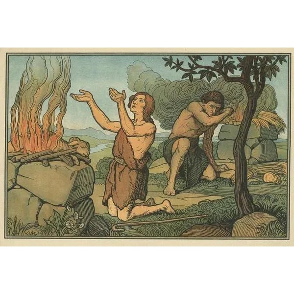 Dr. Ecker, Cain and Abel, 1913, Print For Sale - Image 3 of 5