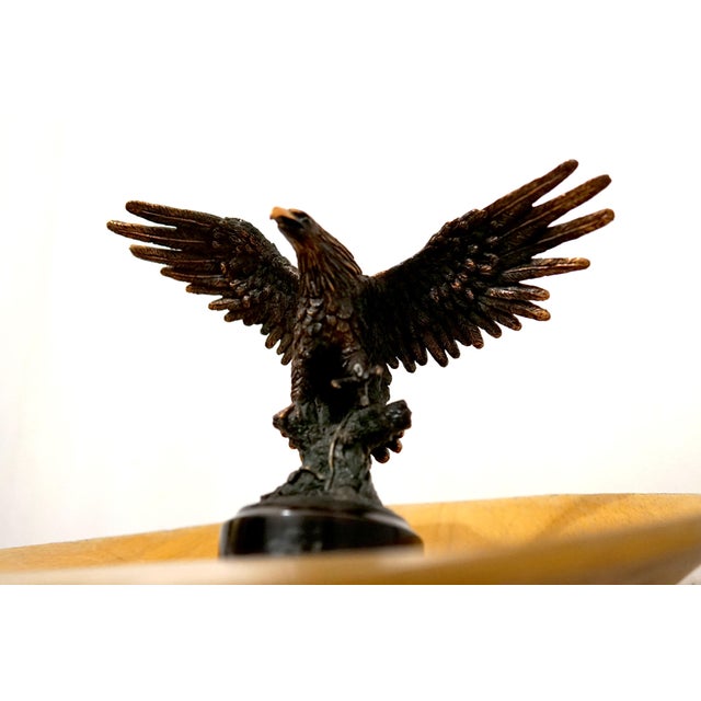 Copper Vintage Copper Plated Eagle In-Flight Sculpture For Sale - Image 8 of 13