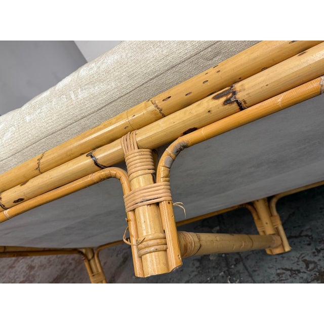 Vivai Del Sud for Wicker Works Italian Bamboo Sofa, Vintage For Sale - Image 11 of 12