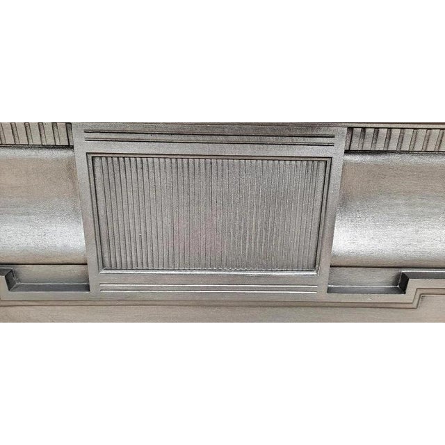 Antique Victorian Edwardian Cast Iron Fireplace Surround For Sale - Image 9 of 12