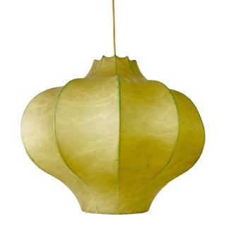 Mid-Century Modern Flower Shape Cocoon Pendant Light, 1960s, Italy For Sale