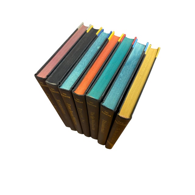 American Set of 7 James Bond Hardcover Books by Ian Fleming For Sale - Image 3 of 9