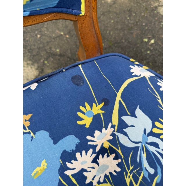 Vintage Gravely Furniture Carved French Upholstered Chairs - Set of 6 For Sale - Image 12 of 12