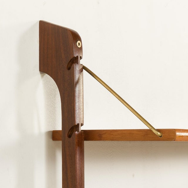 Small Ergo Wall Unit in Teak attributed to John Texmon, Norway 1960s For Sale - Image 14 of 15
