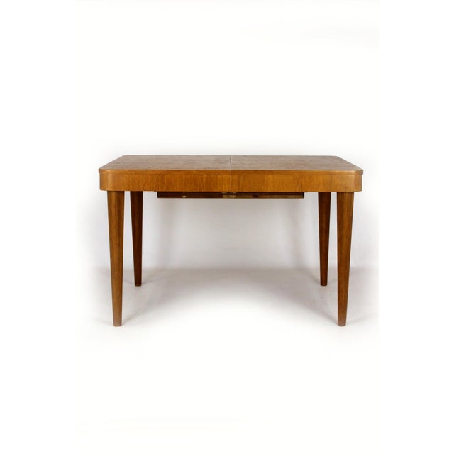 Oak Extendable Dining Table by Jindřich Halabala, 1950s For Sale - Image 13 of 18