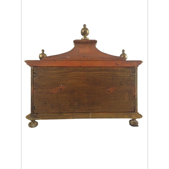 19th Century Baroque Memento Mori Reliquary Display in Gilt Shrine, 1800s, Glass & Wood For Sale - Image 5 of 9