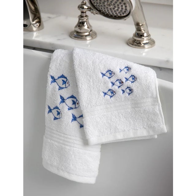 These coastal School of Fish guest towels are not only functional but also stylish, making them a perfect addition to any...