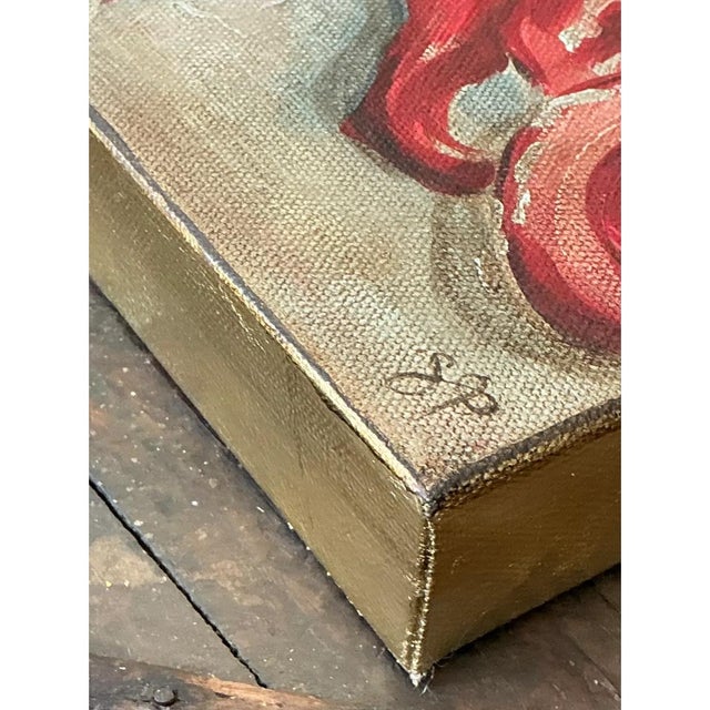 Vintage Oil Painting of Mermaids With Hand Mirrors For Sale In West Palm - Image 6 of 12