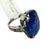 9.00 CTW Mid-Century No Heat Burmese Sapphire & Diamond 18k White Gold Ring, Size 7 For Sale - Image 4 of 8