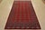 Tribal Bokhara Rug 6’3” X 9’4” Red Wool Tribal Hand-Knotted Oriental Carpet For Sale - Image 3 of 12