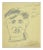 Silvano Bozzolini, the Dictator, Original Pencil on Paper, Mid-20th Century For Sale