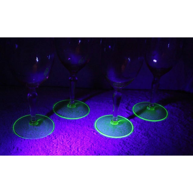 1960s Tiffin Uranium Watermelon Glasses Set of 4 Chairish