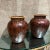 Modern Art Pottery Two Vases Woven Cane For Sale - Image 12 of 13