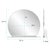Metal Marion Round Mirror with Shelf For Sale - Image 7 of 8