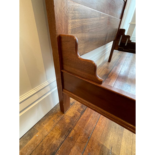 Antique Victorian/Eastlake Walnut Full Size Bed For Sale - Image 9 of 15