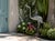 Vintage Cast Iron Crane Garden Statue For Sale - Image 9 of 12