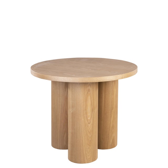Balmain Round Wood Entry Table For Sale - Image 4 of 4