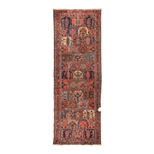 Antique Bakhtiari Rug 3'7'' x 10'3''