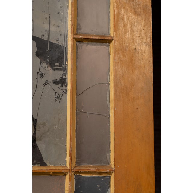 Mid 20th Century Salvaged Filling Station Ladies Restroom Door For Sale - Image 9 of 11