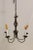 Metal Small 5 Light Brown Iron Chandelier For Sale - Image 7 of 7