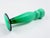 The Orrefors glass vase is a collector's item by designer Helen Krantz. It features an opaline green exterior and a white...