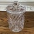 Bohemia Biscuit Jar With Tongs Bohemia Czech Republic Cut Crystal For Sale - Image 4 of 13