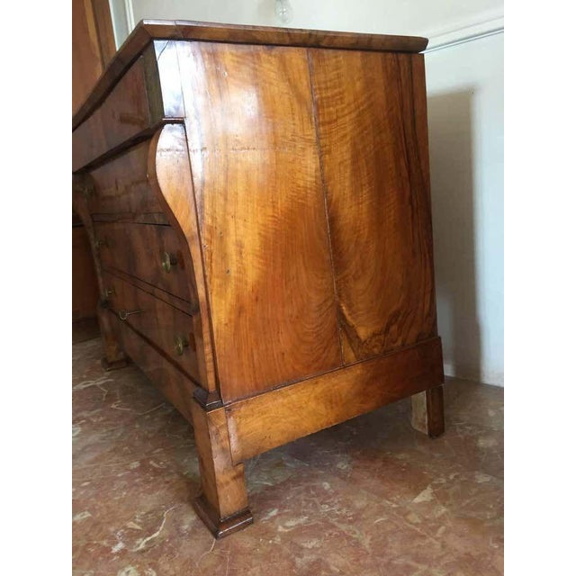 French 19th Century French Empire Walnut Commode Dresser For Sale - Image 3 of 6