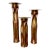 1970s Thomas Roy Markusen Brutalist Copper Candle Holders - Set of 3 For Sale