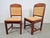 Set of Art Deco Dutch Haagse School Oak Rattan Chair, 1930s For Sale - Image 9 of 15