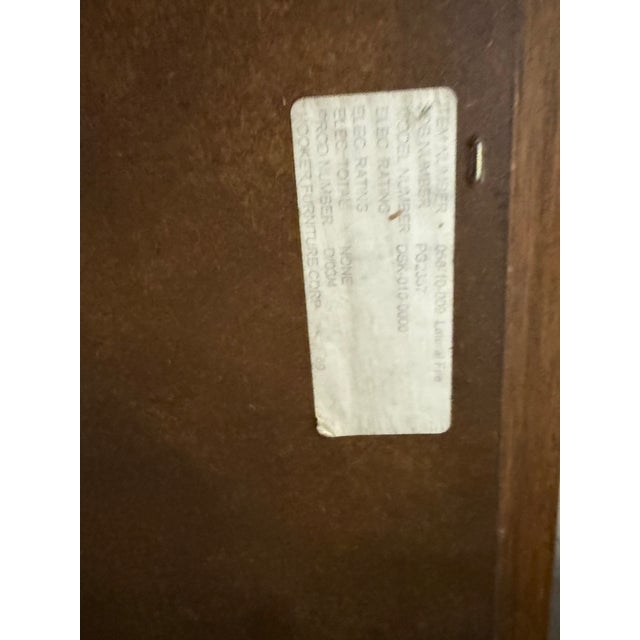 Vintage Chippendale Style Filing Cabinet With Key by Hooker. Furniture For Sale - Image 16 of 17