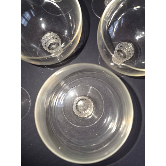 1930s Lalique Art Deco "Bamboo" Pattern Cordials Set of Eight For Sale - Image 9 of 13