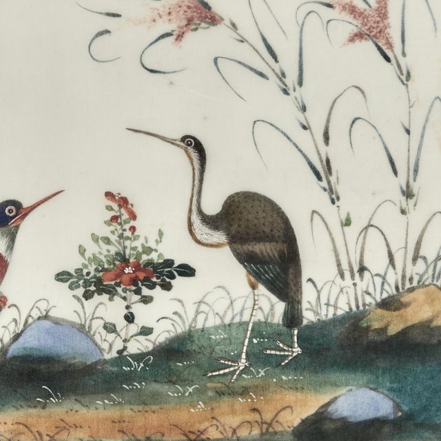 Pair of Antique Chinese Pith Paintings of Birds For Sale - Image 15 of 18