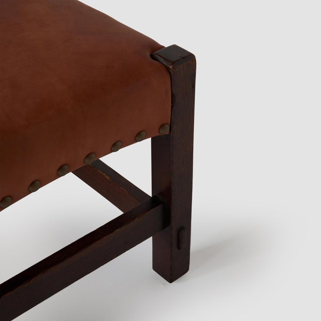 Early 20th Century Model 300 Footstools by Gustav Stickley - A Pair For Sale - Image 11 of 12