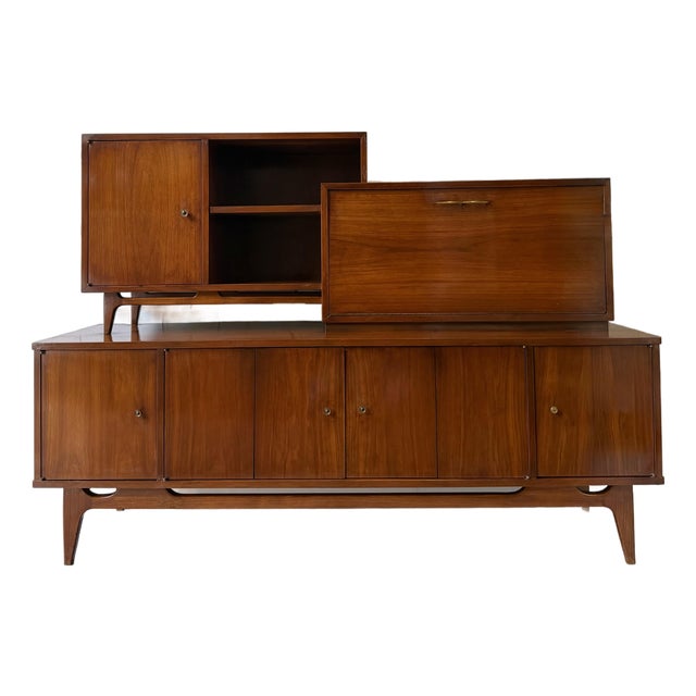 MCM Vintage Modular Credenza Wall Unit For Sale