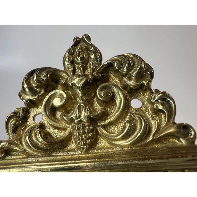 Doorknob Back Plate Entry Antique Victorian / Edwardian Cast Bronze Altena For Sale - Image 6 of 18