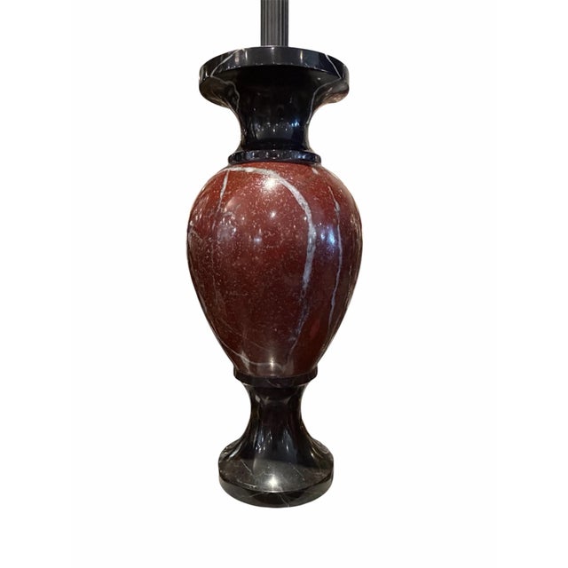 Contemporary 1990s Pair of Donghia Tri-Color Marble Lamps For Sale - Image 3 of 6