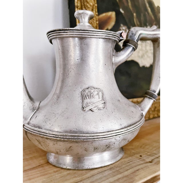 Antique Silver Plated Teapot From Missouri–Kansas–Texas Railroad For Sale In New York - Image 6 of 7