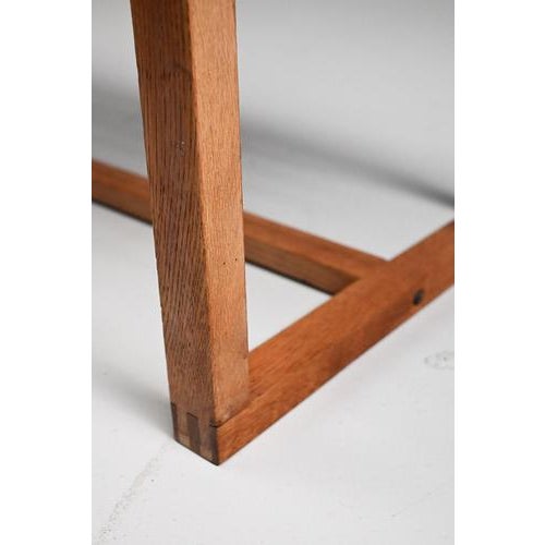 Vintage Oak Slatted Bench For Sale - Image 6 of 10