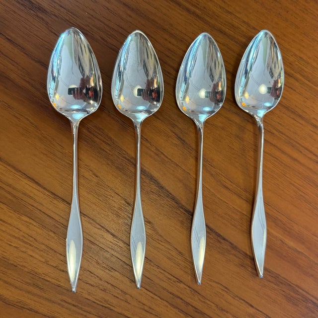 1950s Mid-Century Modern Reed & Barton Modern Sterling Silver Flatware by John Prip - 45 Pieces For Sale In Chicago - Image 6 of 10